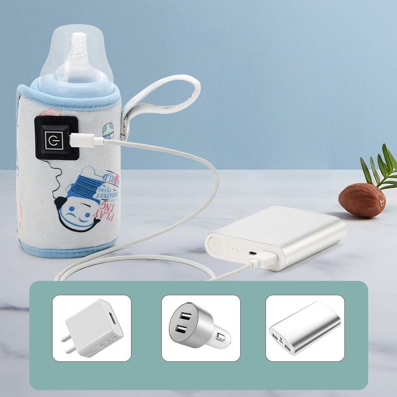 Chauffe-biberon portable sans fil rechargeable - Thermostat